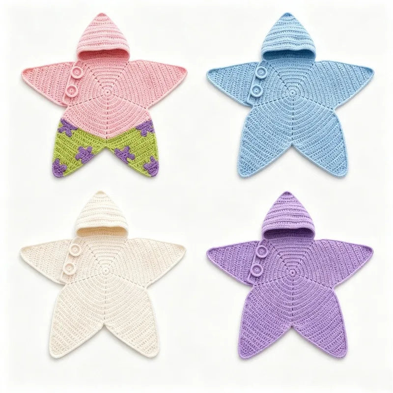 Cozy Baby Star Suit Soft Cotton Infant Clothes Set Long Sleeve Newborn Toddler Outfit Cute Shape Clothes